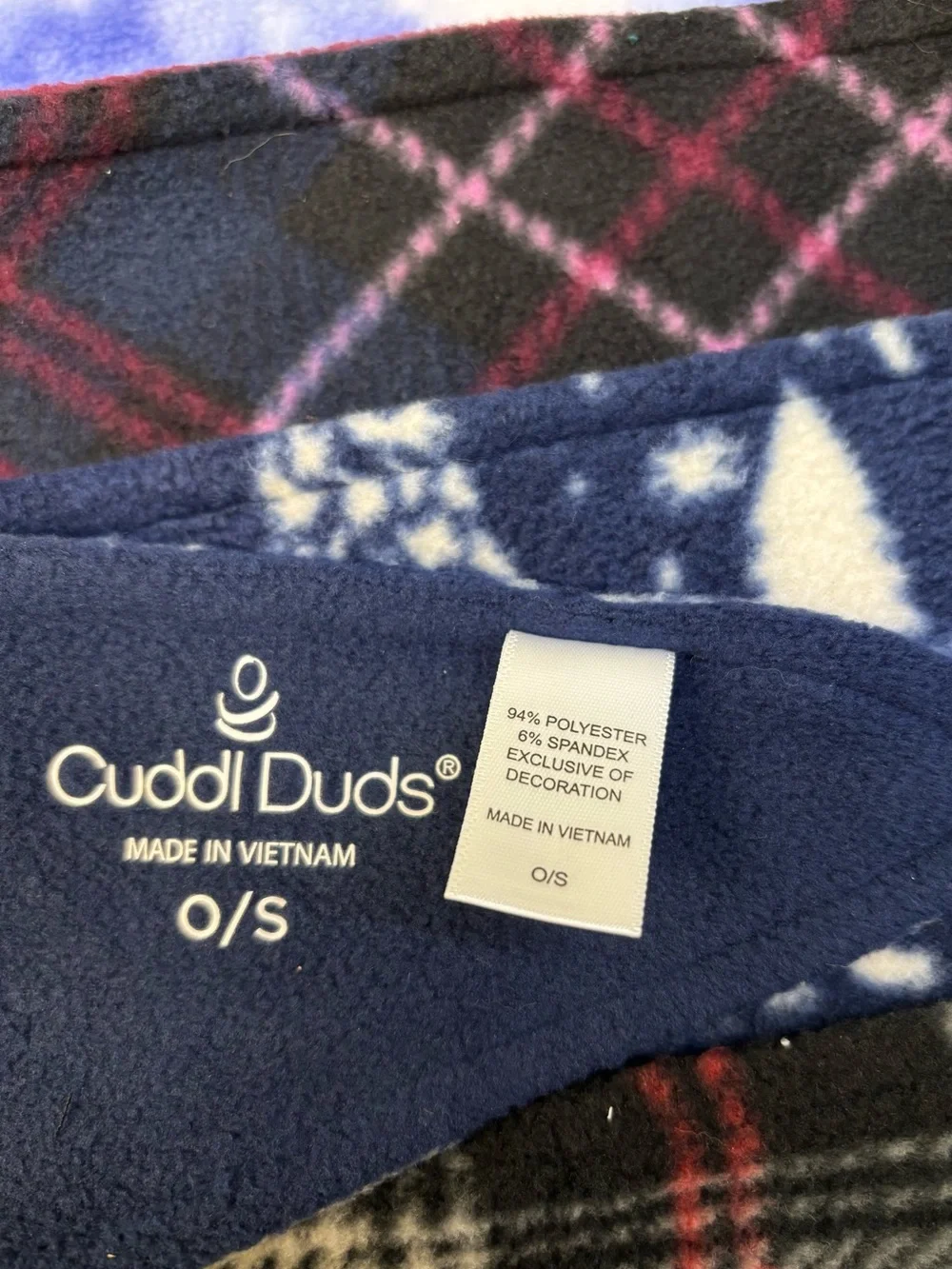 Cuddl Duds Pet Bandannas - Set of 5 Fleece Wear with Stretch